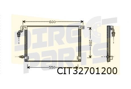 Citroen Saxo I (5/96-8/99) condensor OES! 6455V0, Auto-onderdelen, Motor en Toebehoren, Citroën, Nieuw, Verzenden