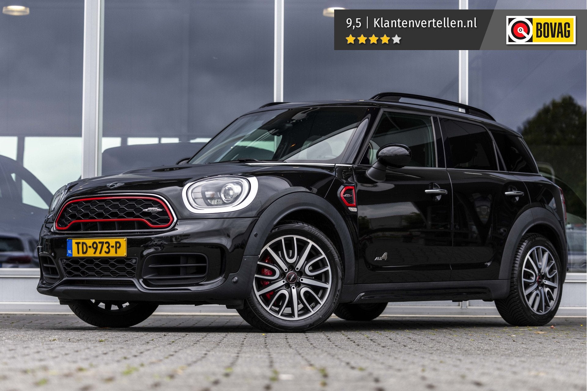 MINI Countryman 2.0 John Cooper Works ALL4 Chili | Pano | Ha, 232 pk, Zwart, Bedrijf, Vierwielaandrijving