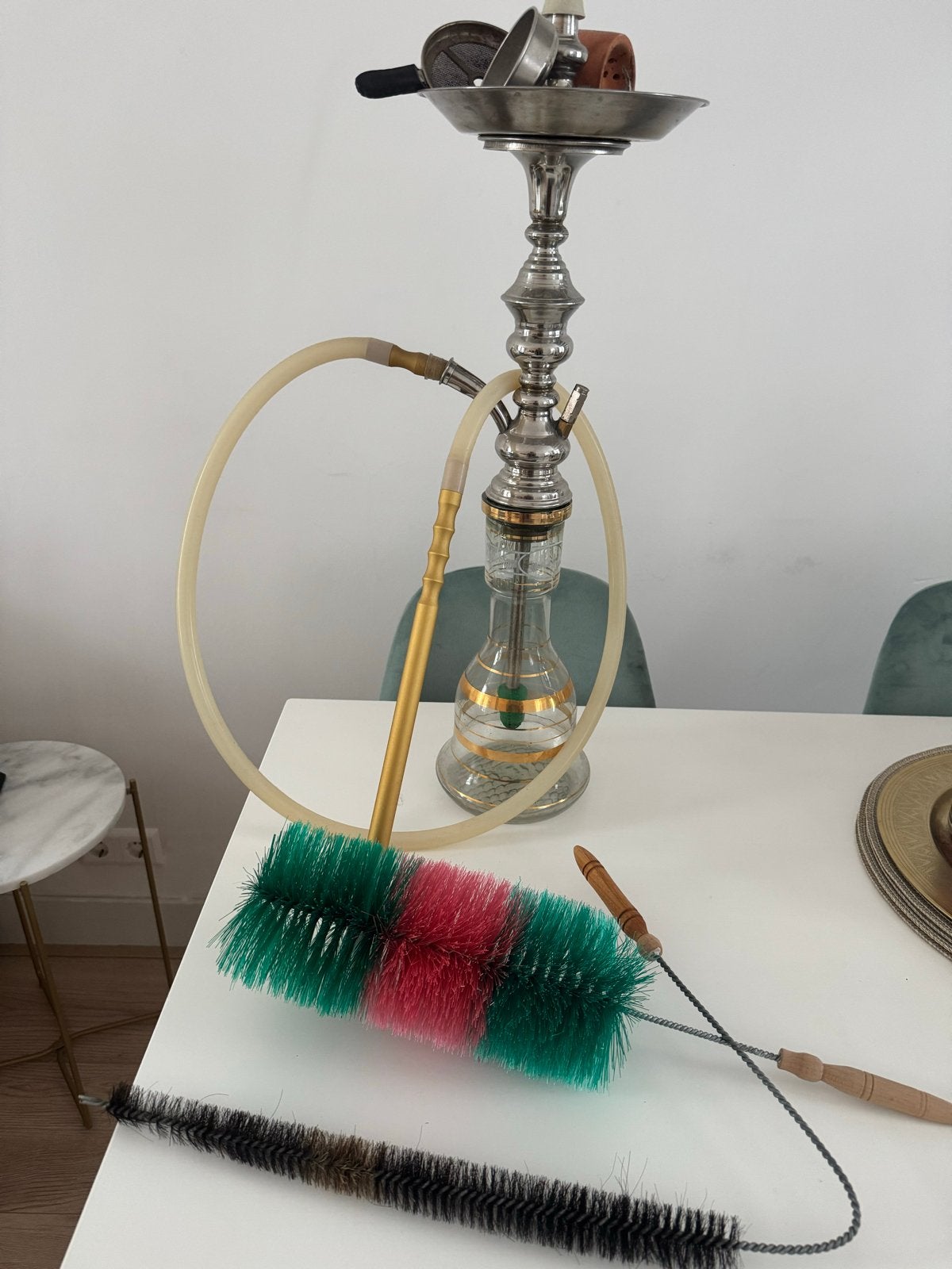 Shisha / Waterpijp / Hookah, Ophalen, Gebruikt, Oosters, Goud