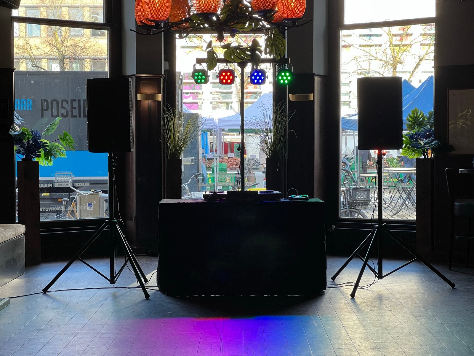 Mobiele DJ Booth truss met doek, Ophalen, Gebruikt, Rechthoekig, Aluminium