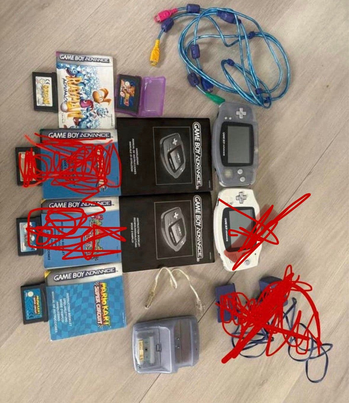 Nintendo Game Boy Advance+ spellen + accesoires, Spelcomputers en Games, Games | Nintendo Game Boy, Gebruikt, Racen en Vliegen