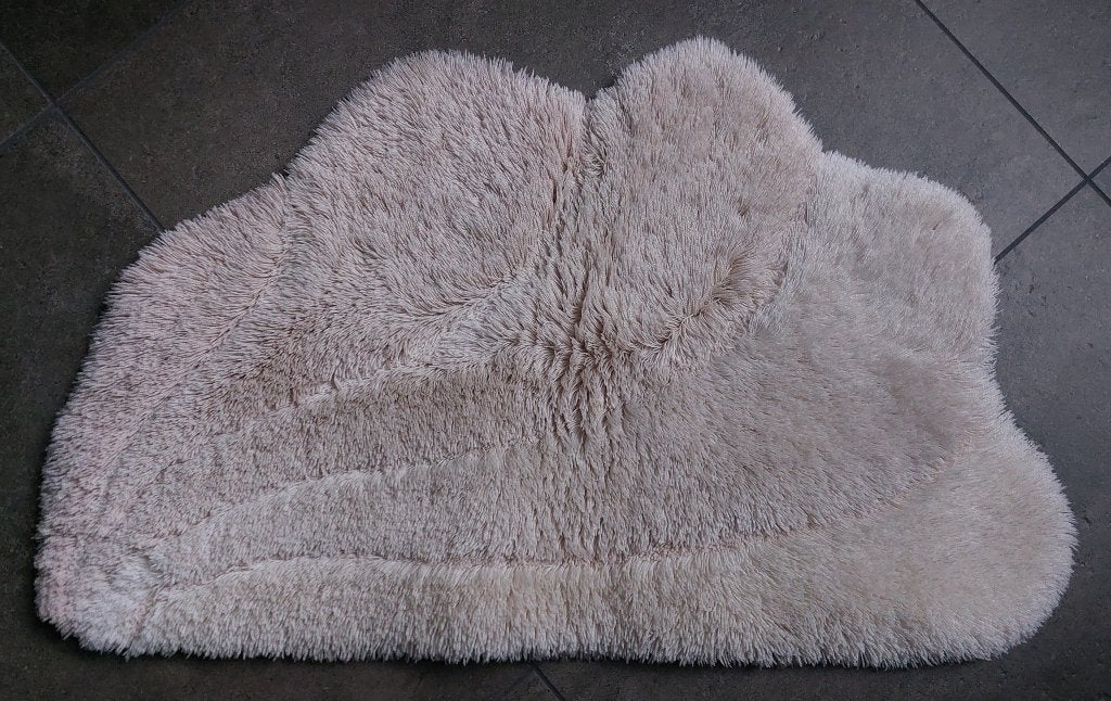 WC mat, Ophalen of Verzenden, Zo goed als nieuw, Beige, Overige typen