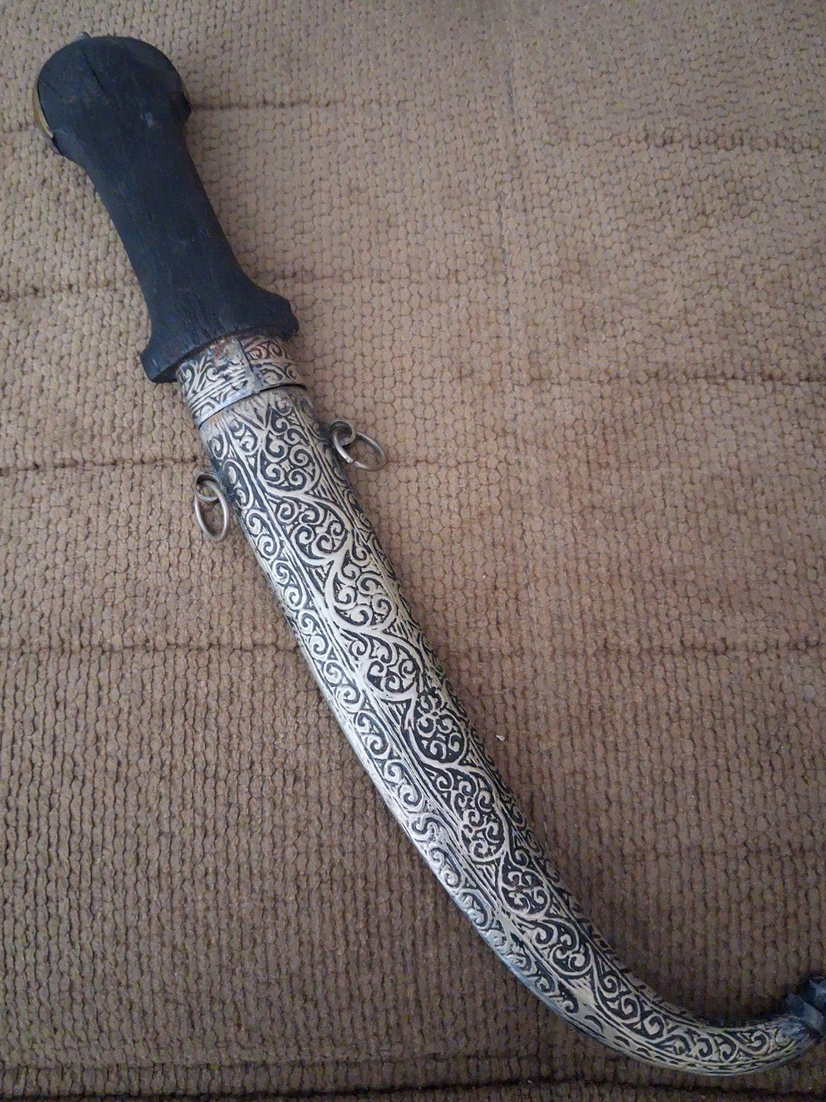 Antieke Marokkaanse Jambiya Dolk - 39cm, Ophalen of Verzenden