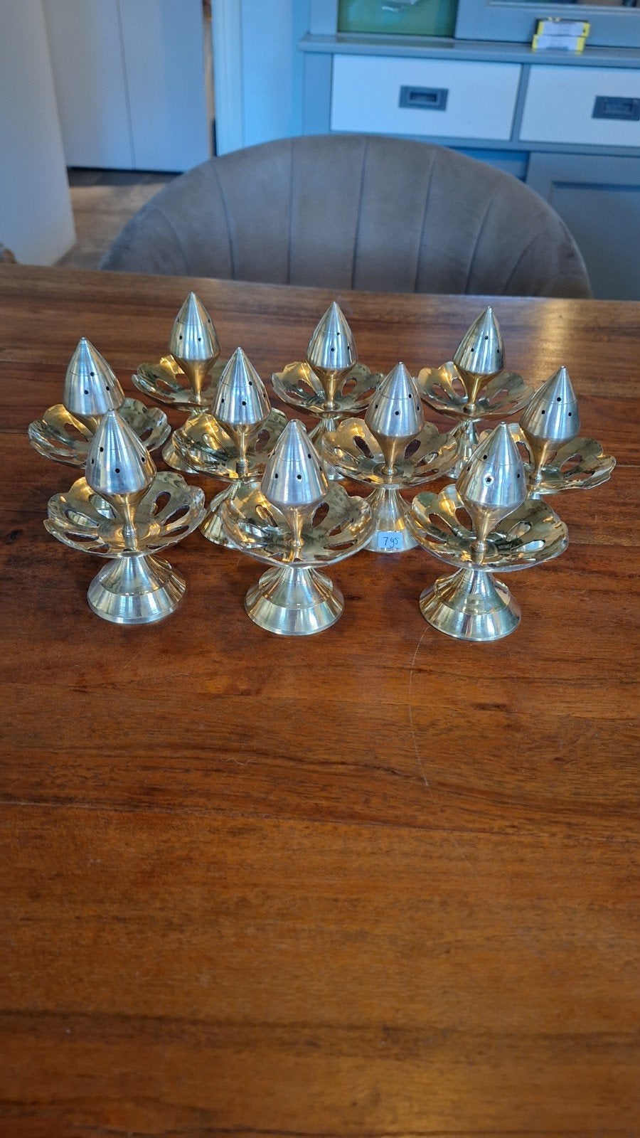 Messing wierookbrander. 10 stuks, Ophalen of Verzenden