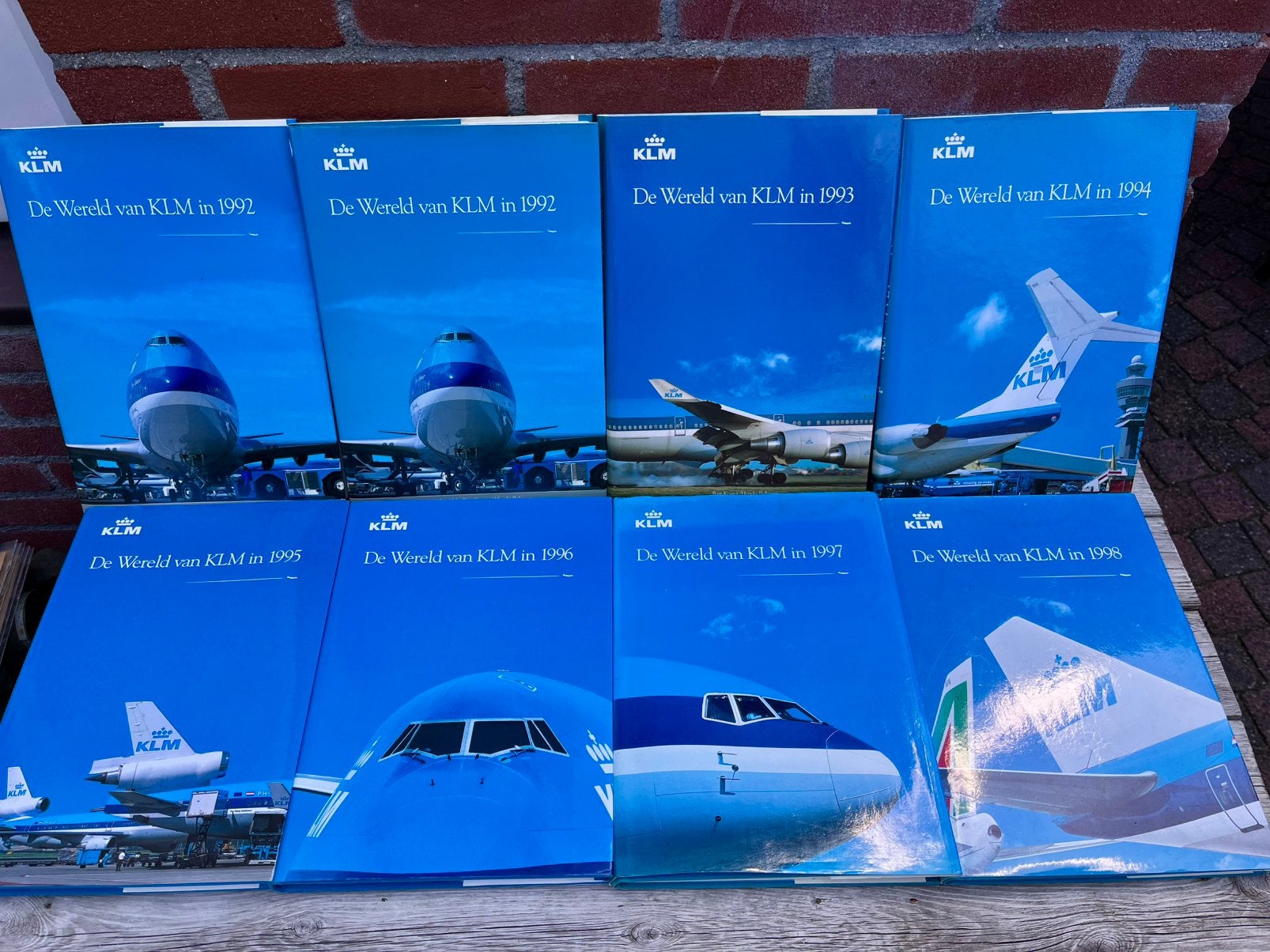 8 x boek wereld van KLM, Ophalen of Verzenden, Gebruikt, Boek of Tijdschrift