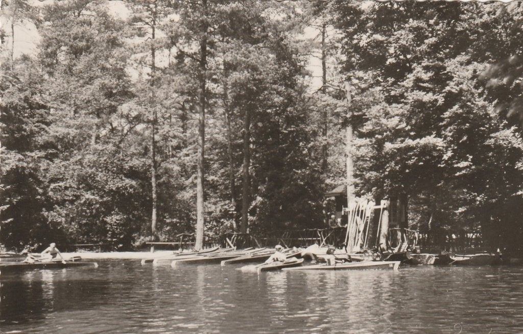 apeldoorn- kanovijver bosbad, Ophalen of Verzenden, 1940 tot 1960, Gelderland