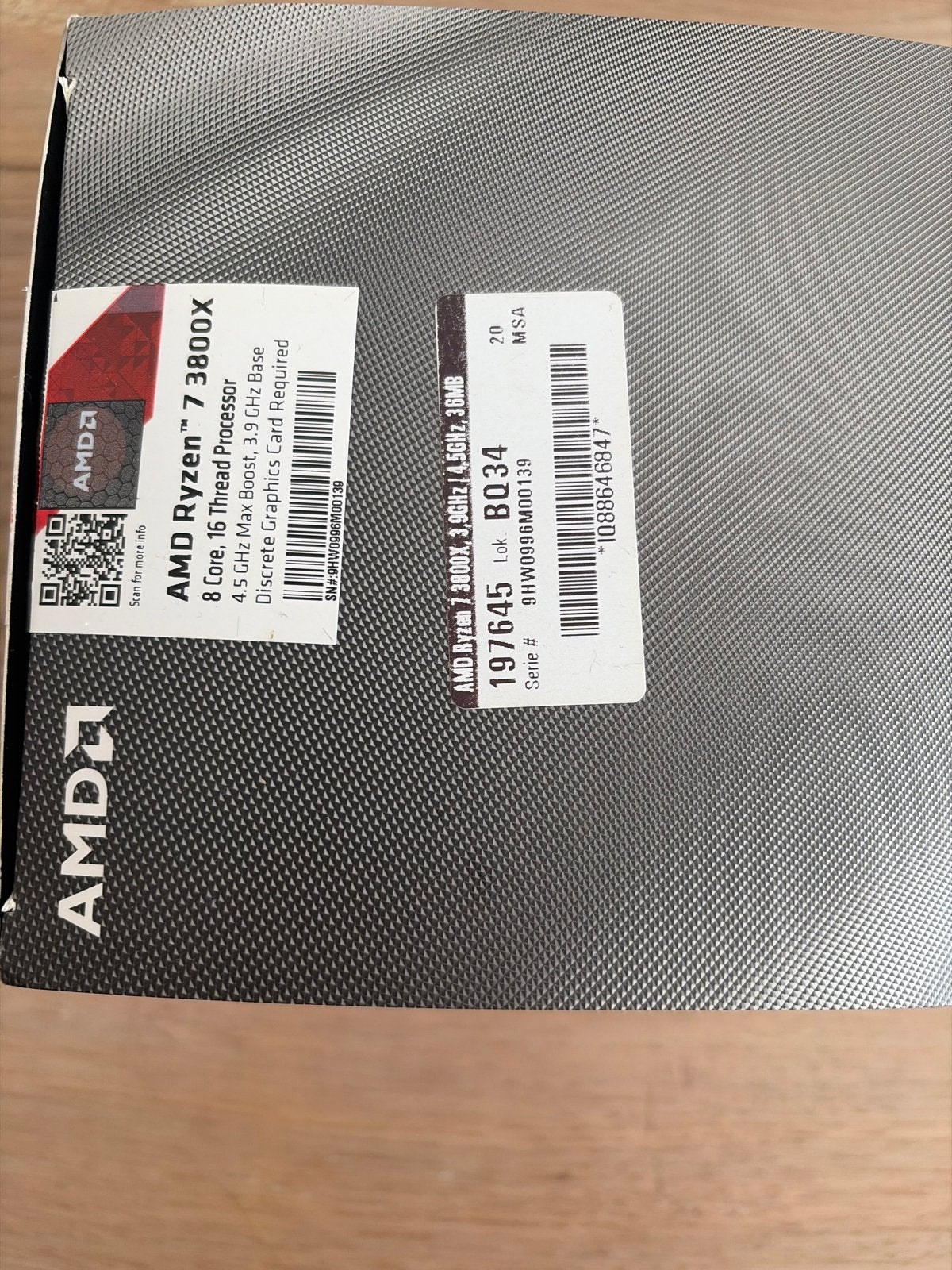 AMD Ryzen 7 3800X Processor - 8 Cores, 16 Threads, Computers en Software, Ophalen, Zo goed als nieuw, 8-core, 3 tot 4 Ghz