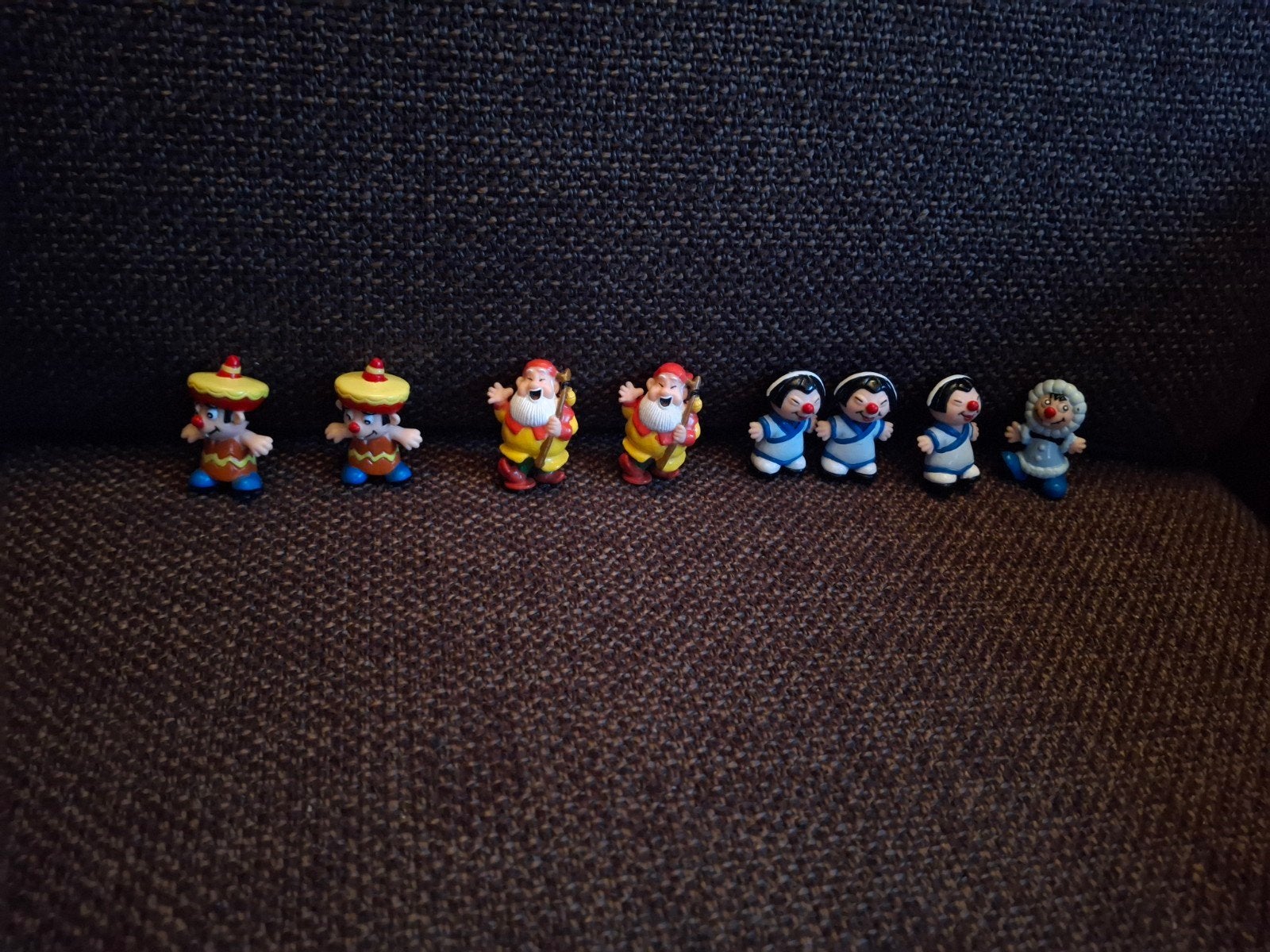 Efteling staande poppetjes 8 stuks, Ophalen of Verzenden, Zo goed als nieuw, Beeldje of Poppetje
