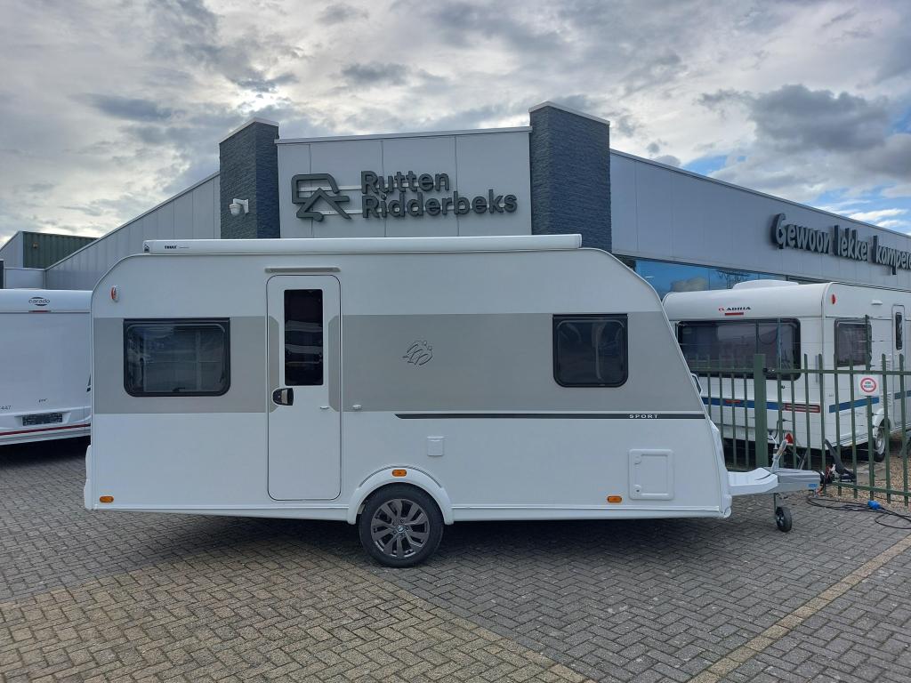 Knaus Sport 450 FU, Caravans en Kamperen, Rondzit, Bedrijf, Schokbreker, Overige typen