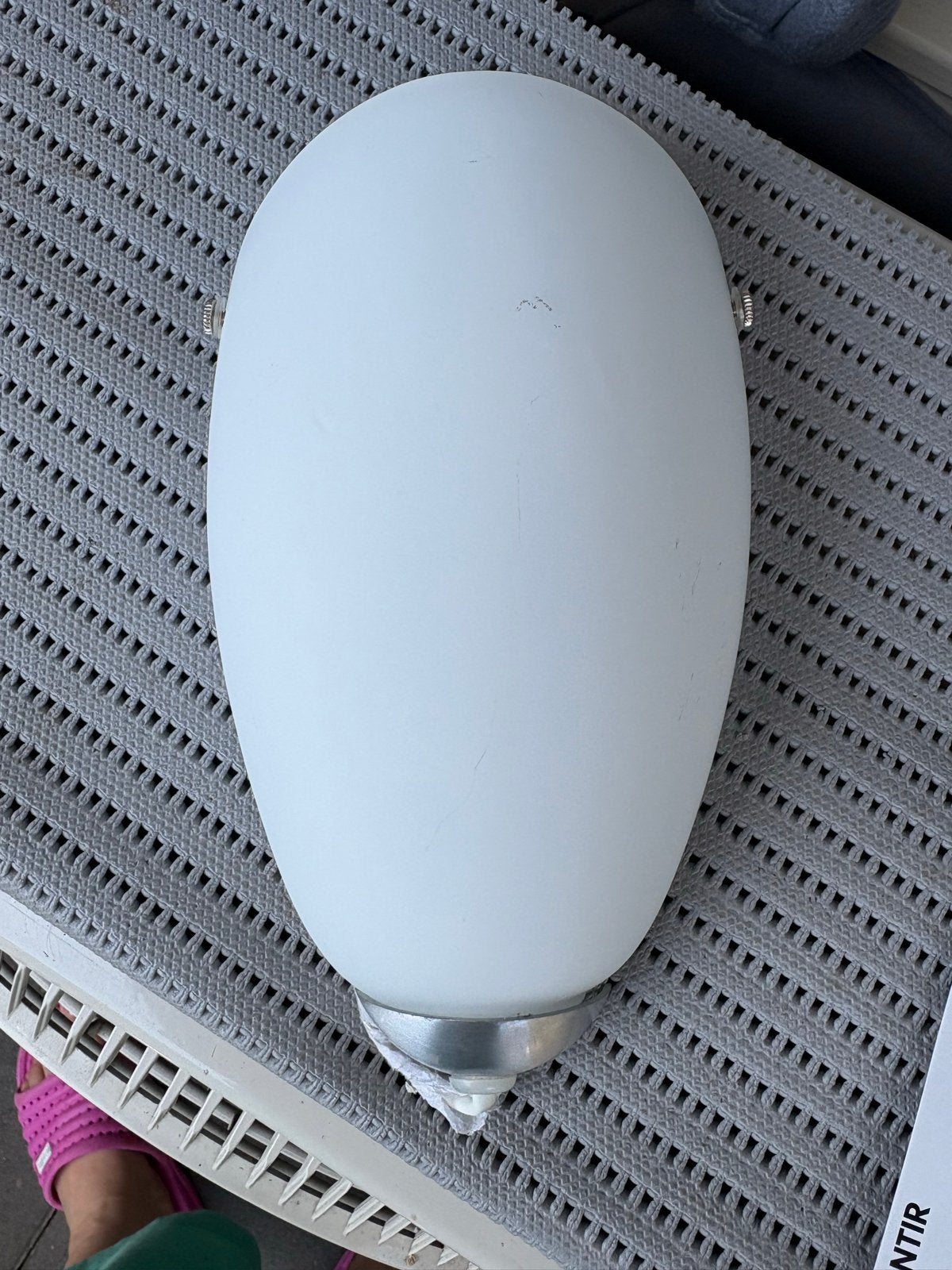 IKEA SANTIR wandlamp - wit, ovaal, E14 fitting, Huis en Inrichting, Lampen | Wandlampen, Kunststof, IKEA, E14 (klein), Nieuw