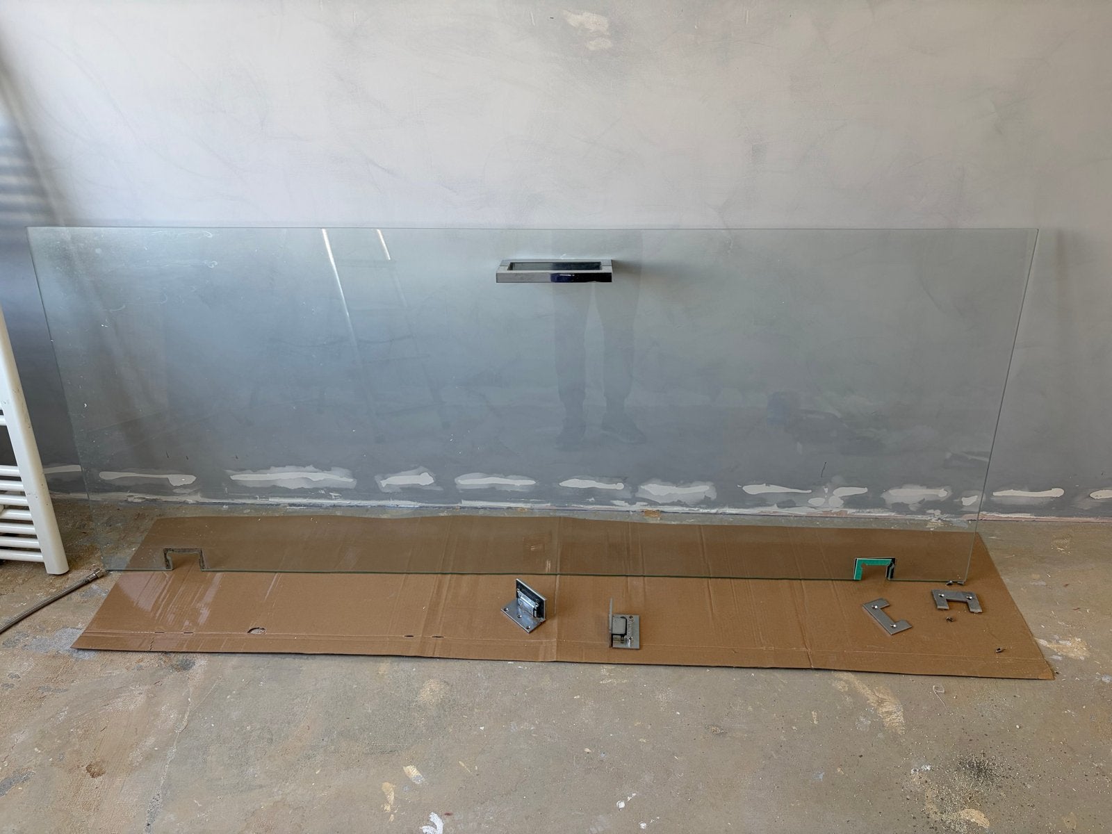 Glazen douchedeur, Ophalen, Gebruikt, Minder dan 80 cm, 160 cm of meer