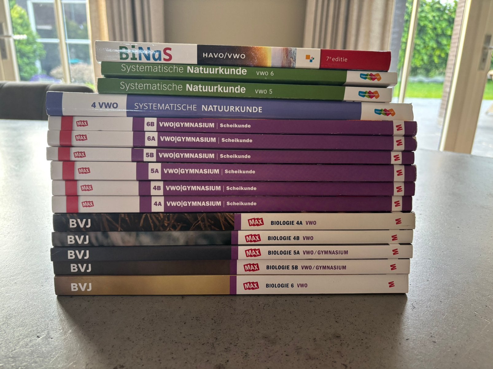 Boeken vwo 4/5/6 biologie+natuurkunde+scheikunde+binas, Boeken, Ophalen of Verzenden, Zo goed als nieuw, VWO, Natuurkunde