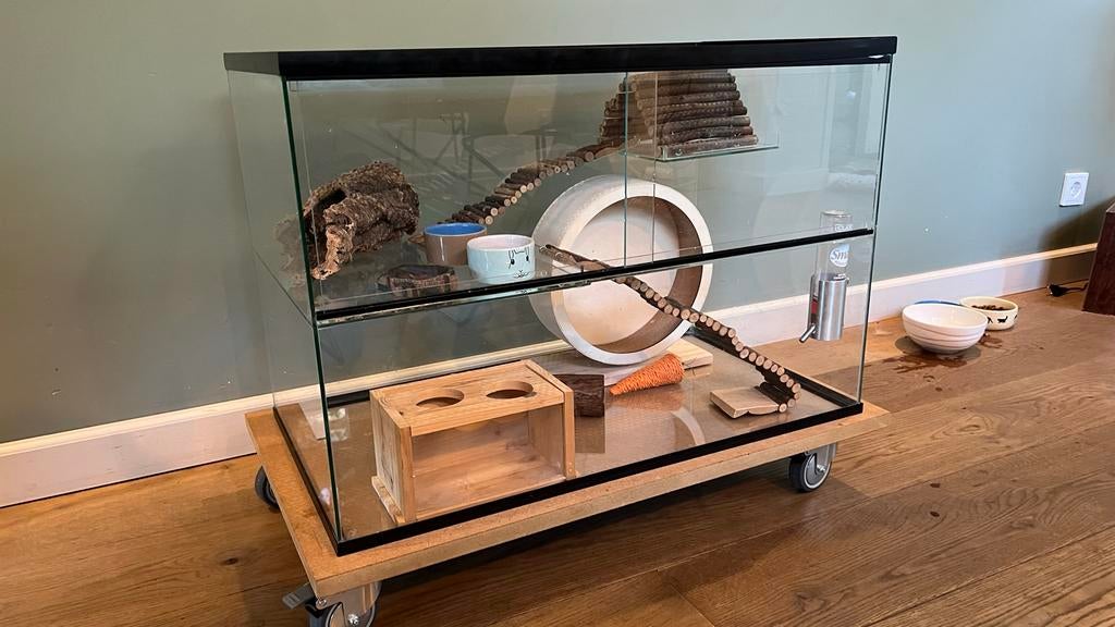 Compleet hamsterhok | 73 x 50 x 40 cm, Kooi, Gebruikt, Minder dan 75 cm, Hamster