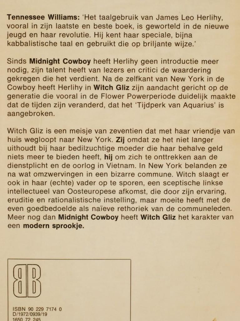 Witch Gliz - James Leo Herlihy (1972), Verzenden, Gelezen