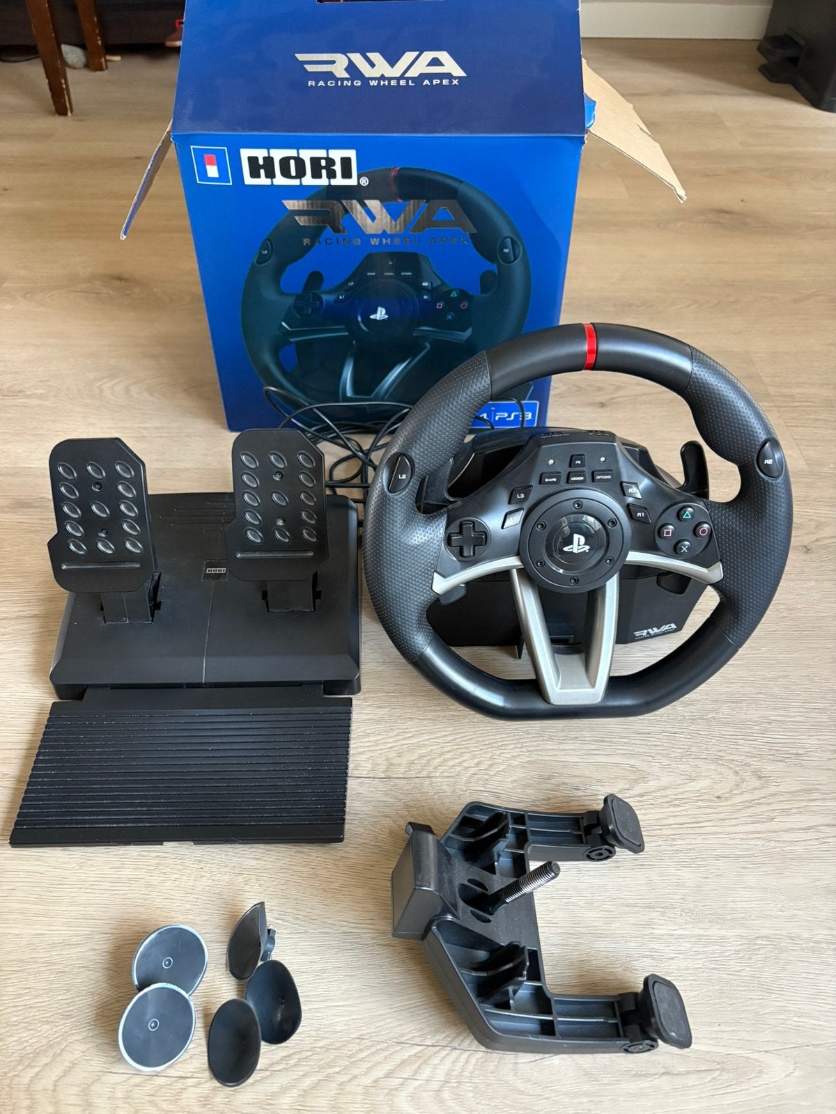 Playstation stuur met pedalen van het merk Hori, Ophalen, Zo goed als nieuw, PlayStation 1
