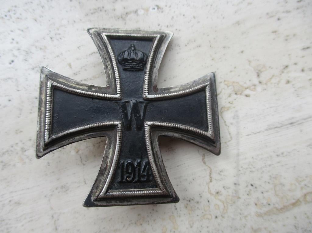 EK1 WW1 model maker KO, Verzamelen, Militaria | Tweede Wereldoorlog, Verzenden, Landmacht, Duitsland, Lintje, Medaille of Wings