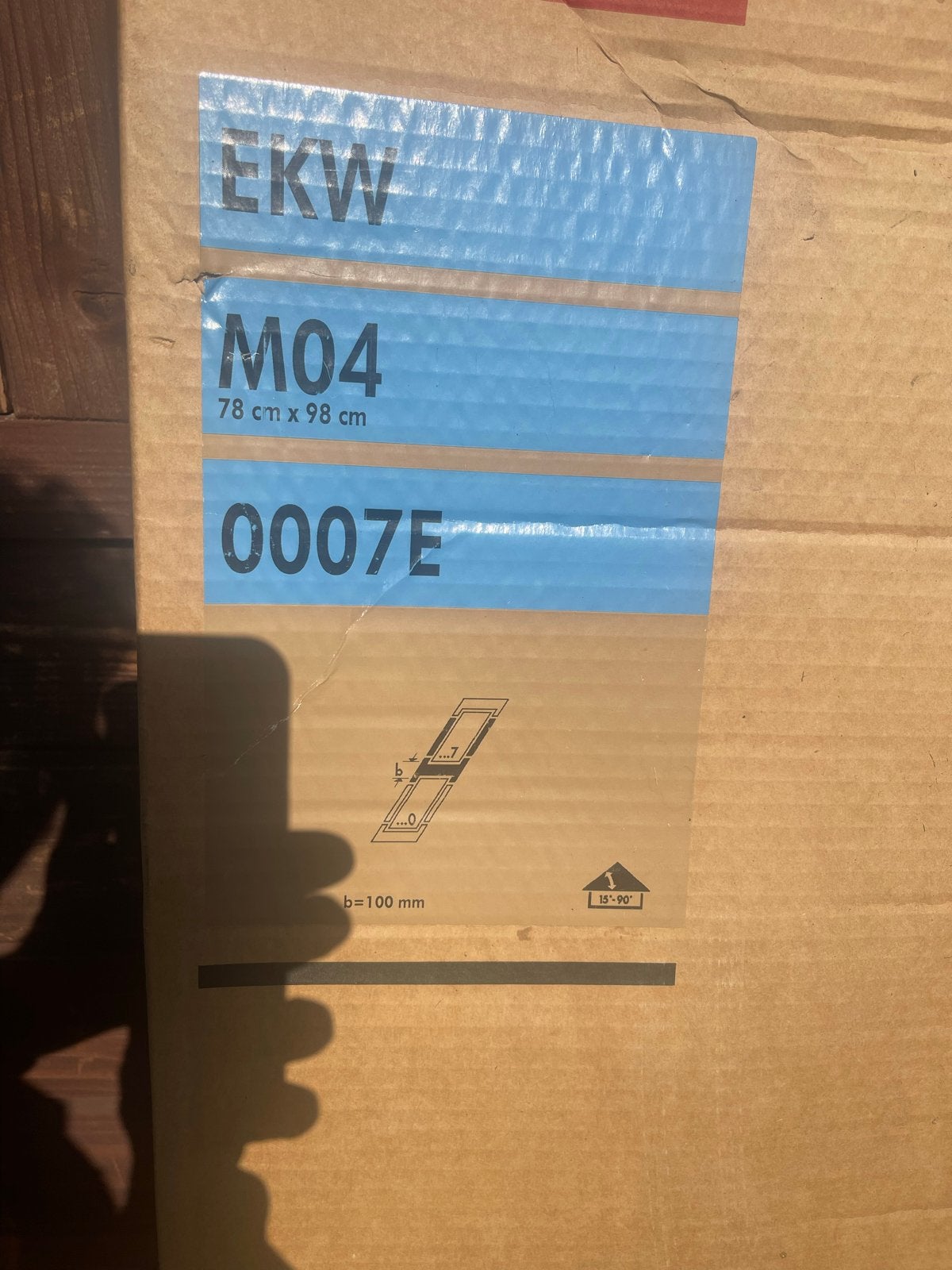 Nieuw Velux Verbindingstuk EKW M04 78x98 cm, Minder dan 80 cm, Nieuw, Ophalen of Verzenden, 80 tot 120 cm