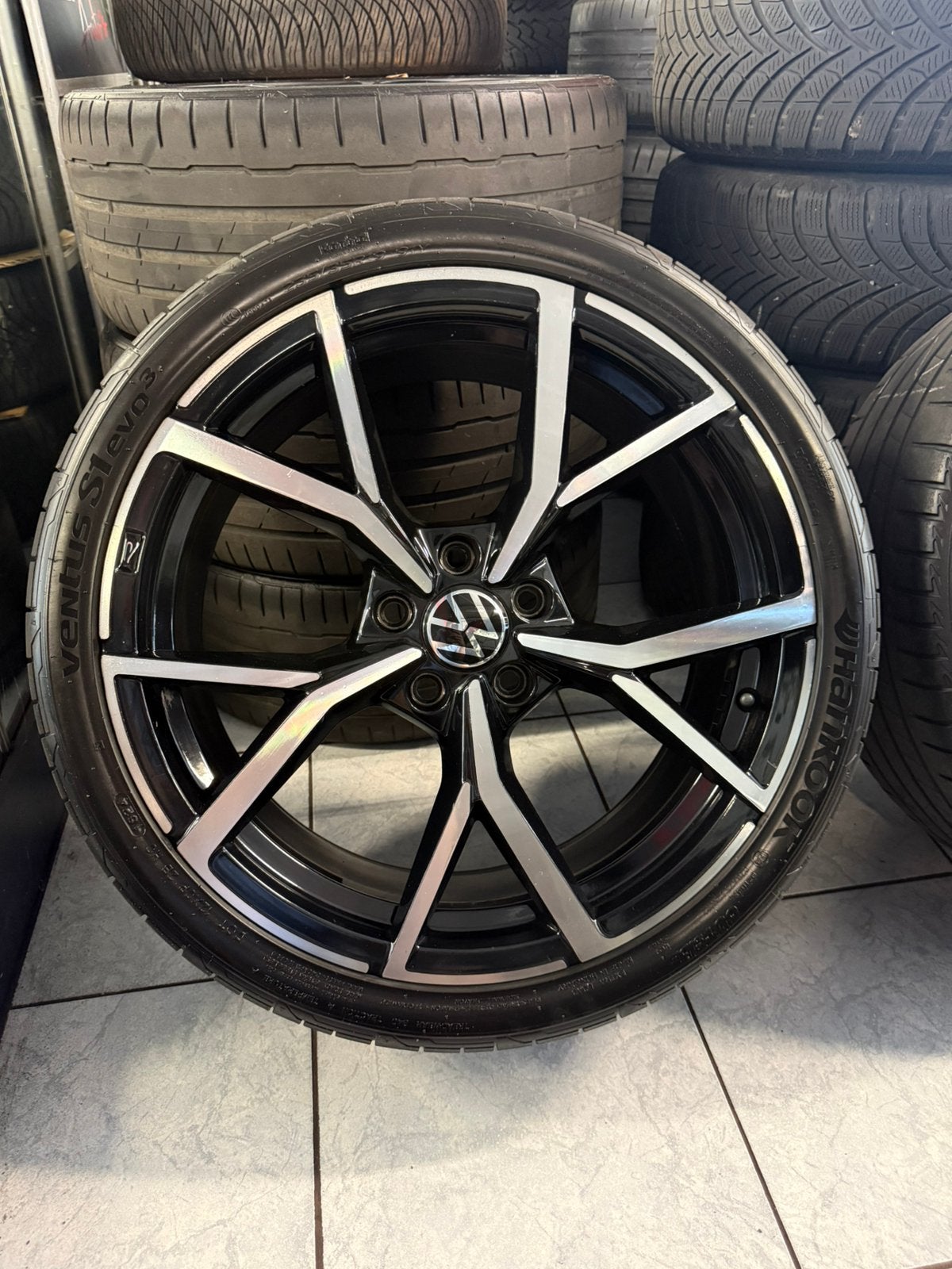 Originele set Volkswagen Golf 8 Estoril Zomer ☀️19 inch, 19 inch, Gebruikt, Banden en Velgen, Ophalen of Verzenden