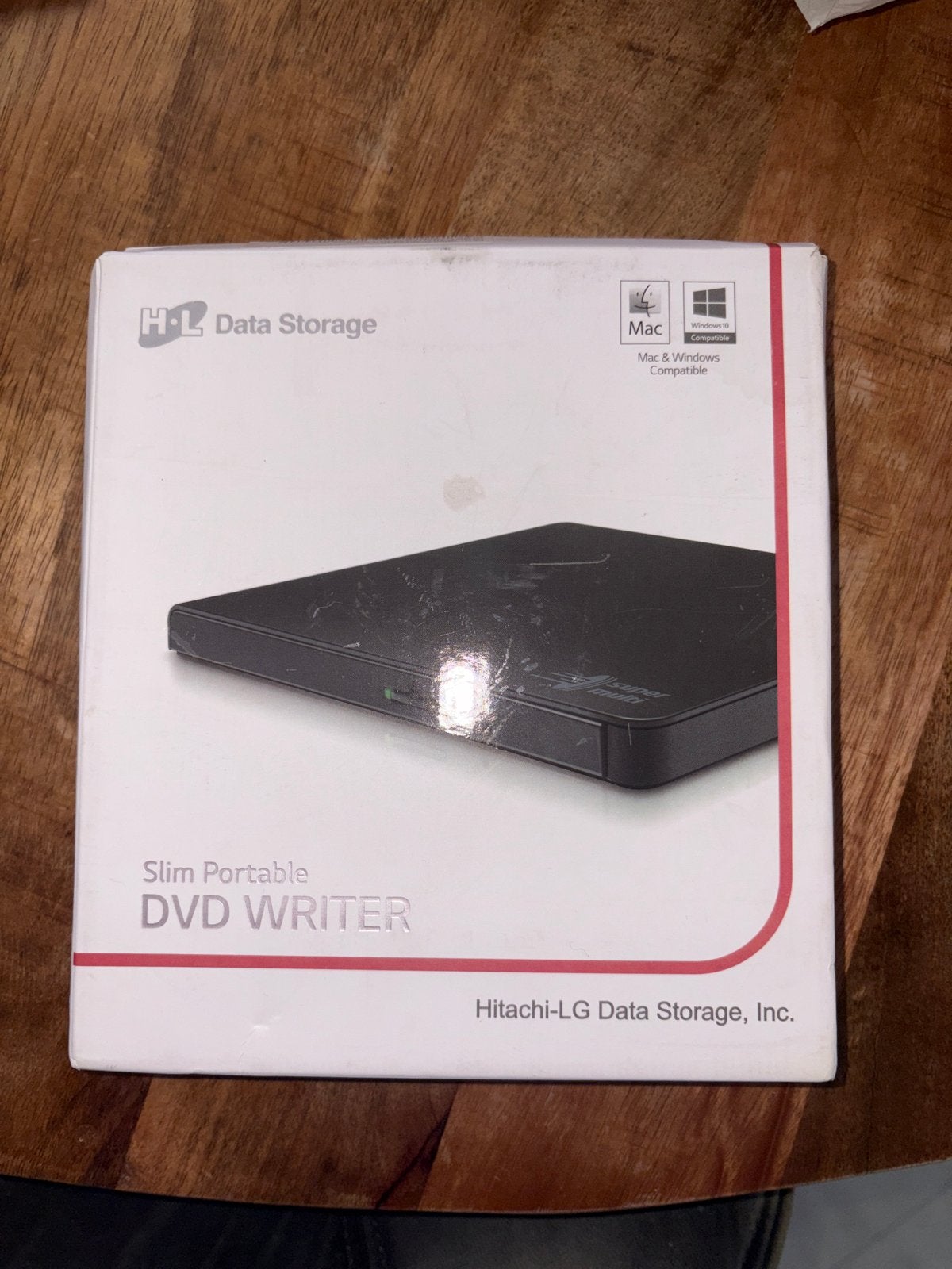 Hitachi-LG Slim Portable DVD Writer - Extern, Computers en Software, Ophalen of Verzenden, Zo goed als nieuw, Extern, Cd