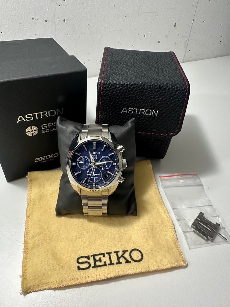 Seiko Astron GPS Solar (SSH019J1), Sieraden, Tassen en Uiterlijk, Horloges | Dames, Staal, Polshorloge, Ophalen of Verzenden, Zo goed als nieuw