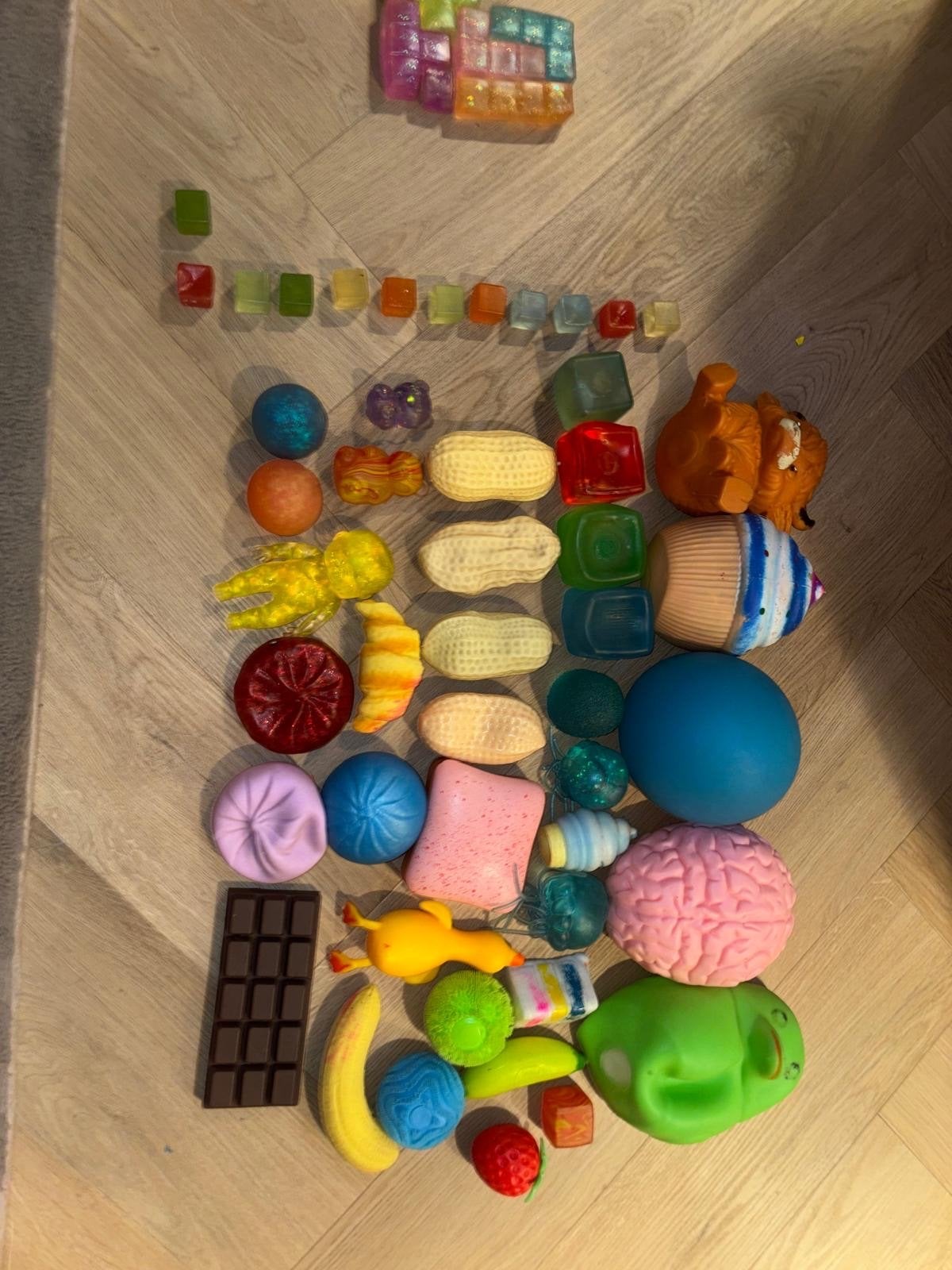 Grote Squishy Set - Diverse Stressballetjes en Fidget Toys, Verzenden, Gebruikt, Jongen of Meisje