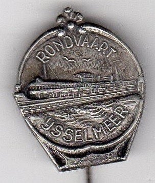 Speldje RONDVAART BOOT IJSSELMEER OUD (A2), Ophalen of Verzenden, Gebruikt, Overige onderwerpen