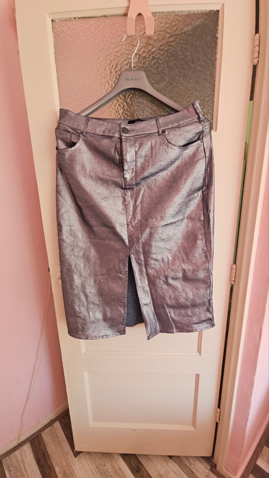 Spijkerrok Zizzi in zilver maat M/48, Kleding | Dames, Grote Maten, Ophalen of Verzenden, Zo goed als nieuw