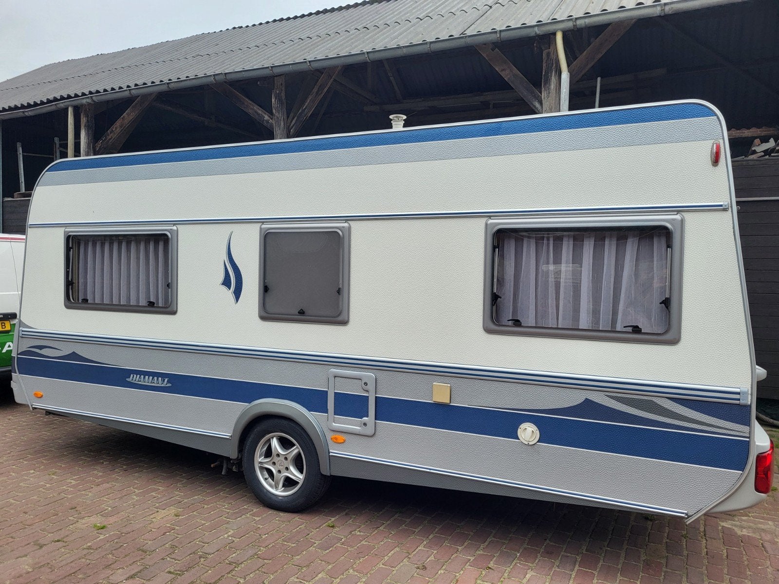 Fendt Diamant 510 - Ruime caravan met 2 aparte bedden, Rondzit, Particulier, Fendt, Fietsenrek
