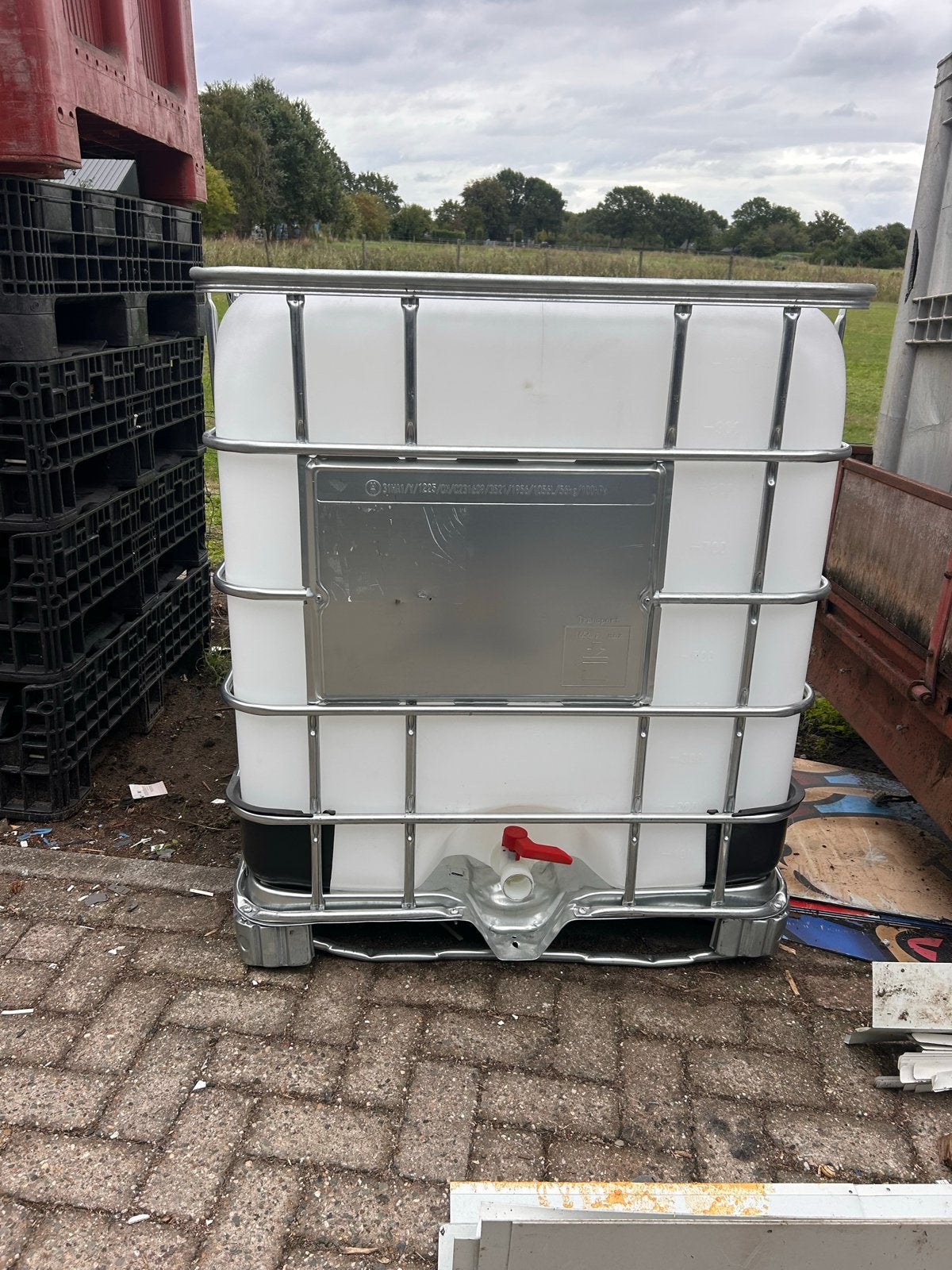 IBC Container 1000L - Zo goed als nieuw, Ophalen, 100 cm of meer, 60 cm of meer, Bak of Kist