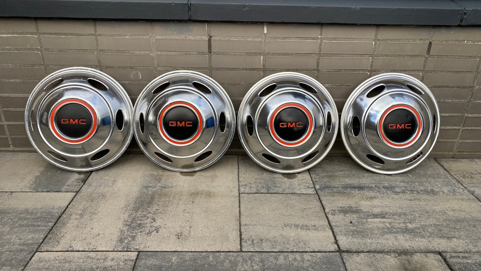 Wieldoppen GMC oldtimer 14 inch, Ophalen of Verzenden, Zo goed als nieuw