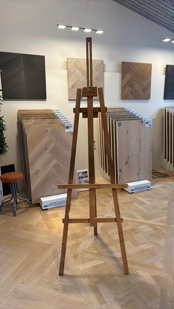 Teak houten schildersezel, Ophalen of Verzenden, Zo goed als nieuw, Ezel
