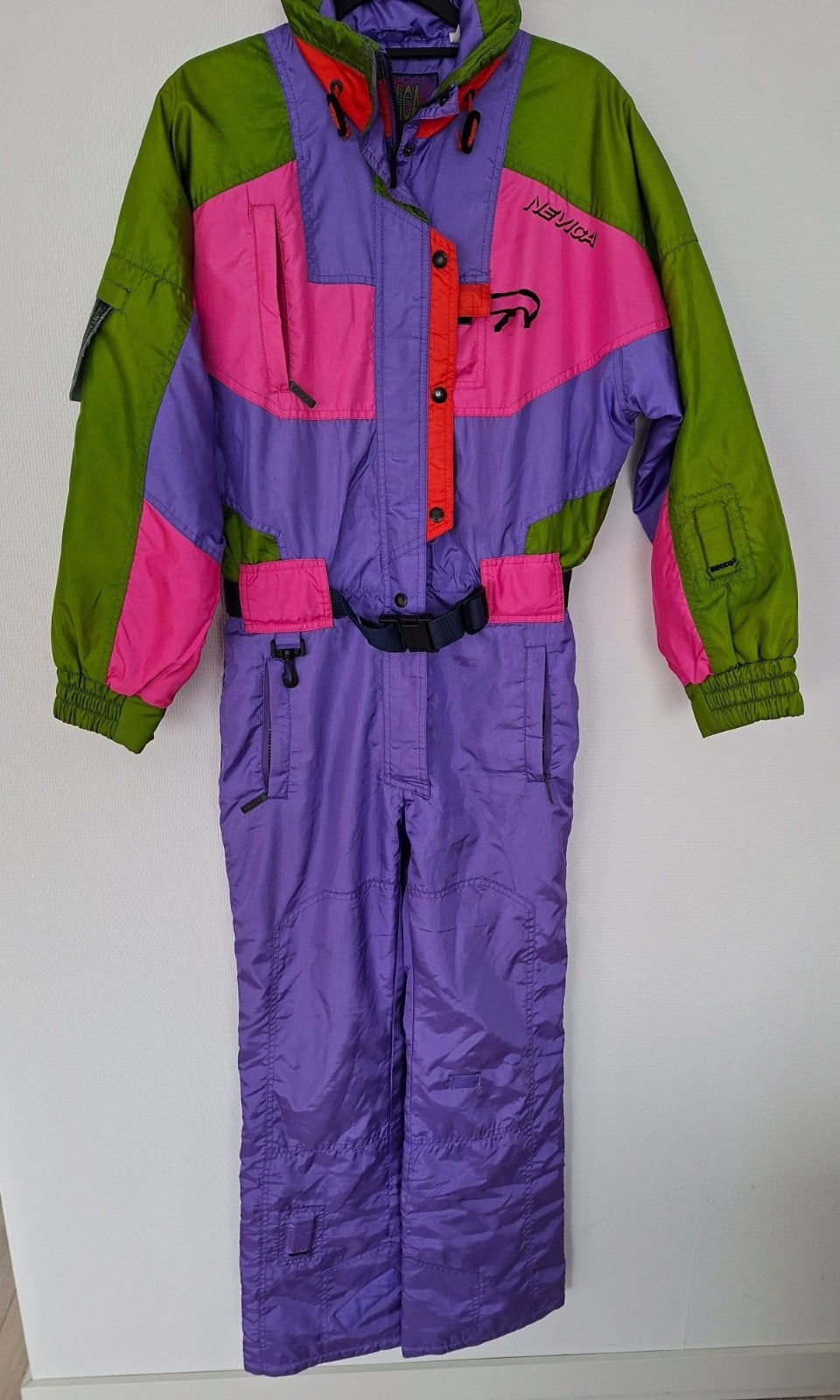 Vintage skipak 34/36 retro fout après-ski carnaval klunen, Ophalen of Verzenden, 160 tot 180 cm, Kleding, Overige merken