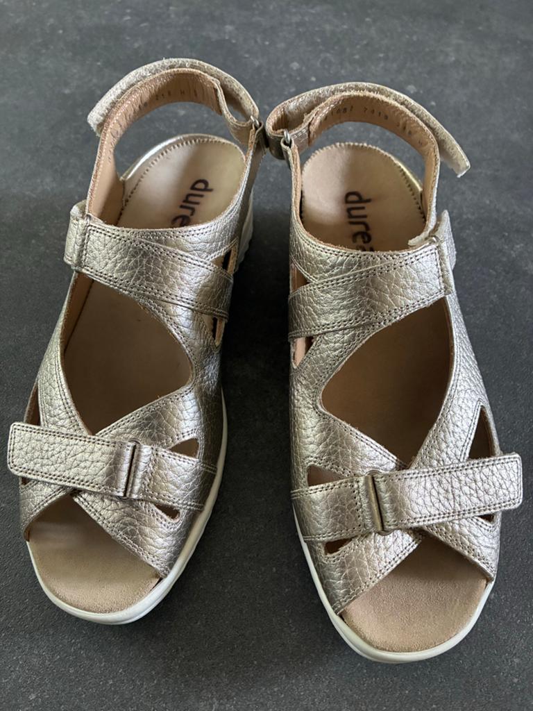 Durea Sandalen Maat 38 Wijdte H - Zo goed als nieuw, Kleding | Dames, Schoenen, Verzenden, Zo goed als nieuw, Sandalen of Muiltjes