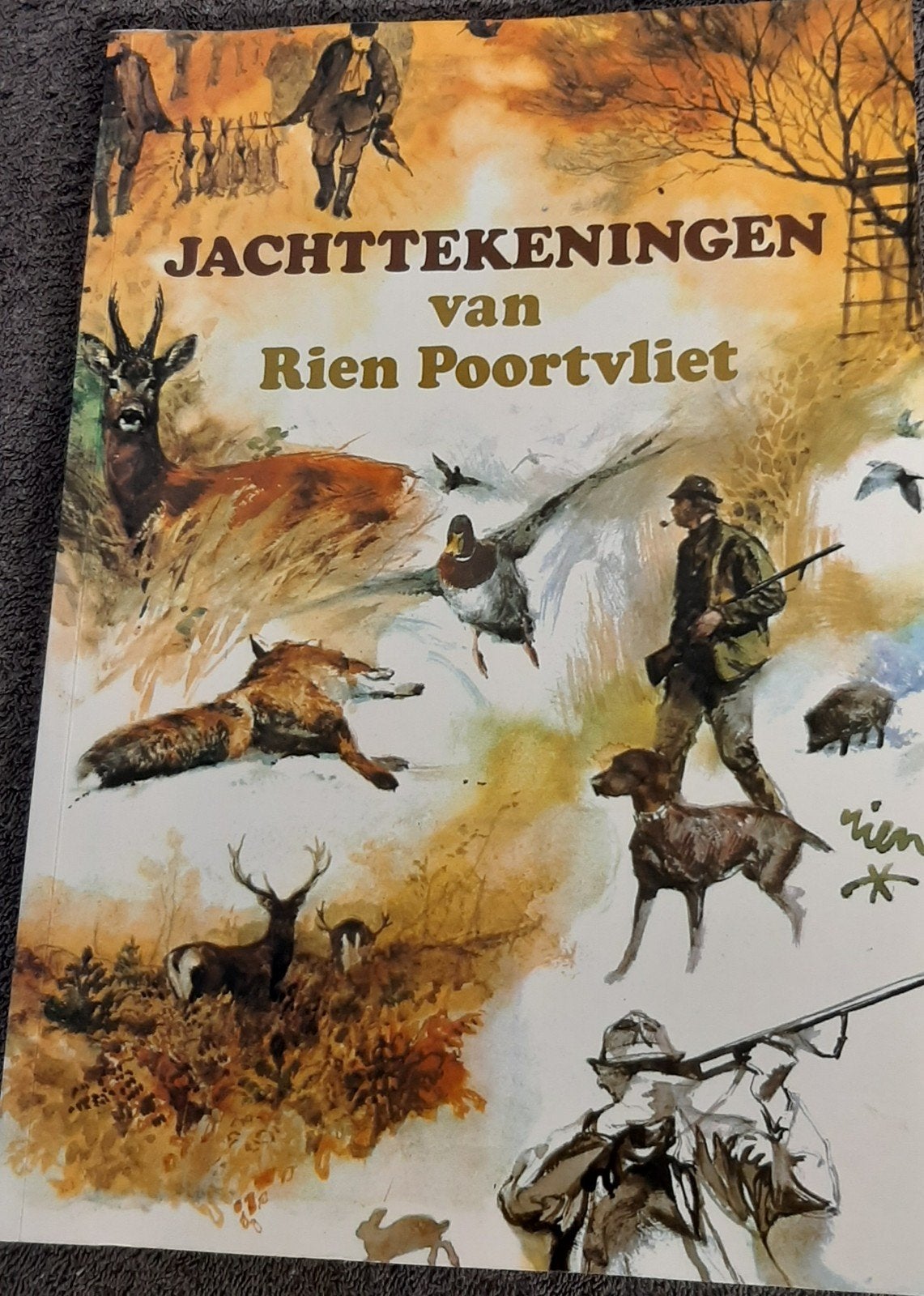 Jachttekeningen van Rien Poortvliet, Ophalen of Verzenden, Zo goed als nieuw, Overige onderwerpen