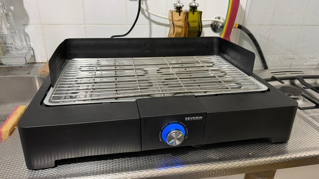 Severin PG 8565 elektrische tafelgrill barbecue, in doos, Ophalen of Verzenden, Zo goed als nieuw, Tafelgrill