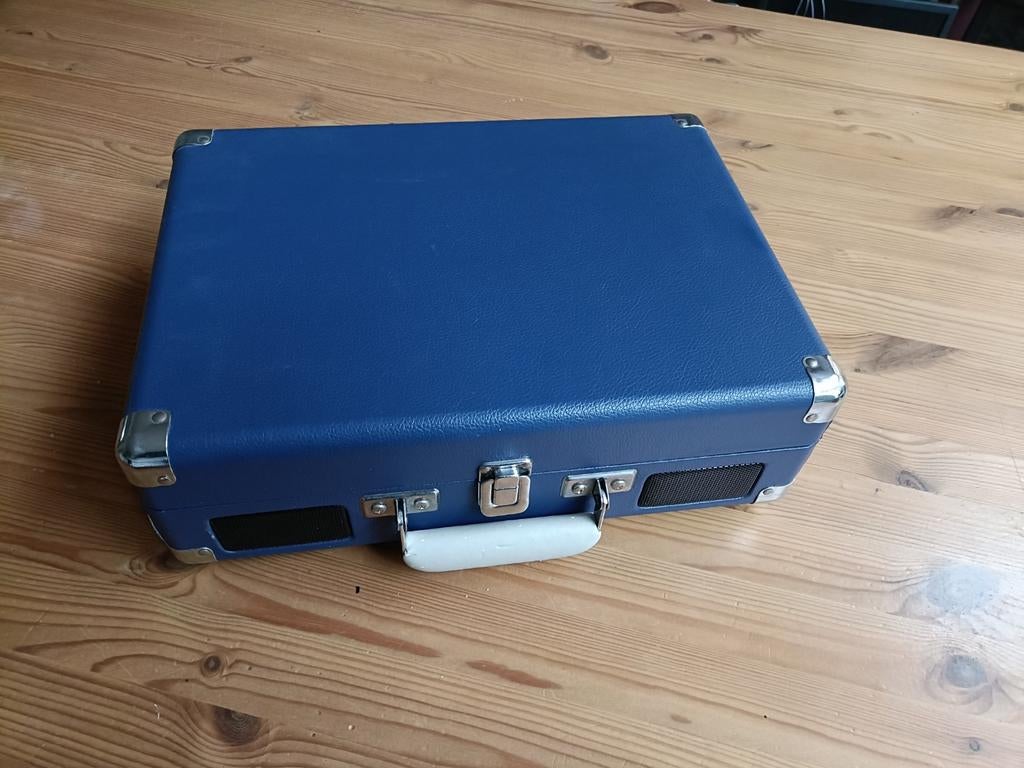 Crosley Platenspeler Draagbaar Blauw, Ophalen of Verzenden, Zo goed als nieuw, Platenspeler, Overige merken