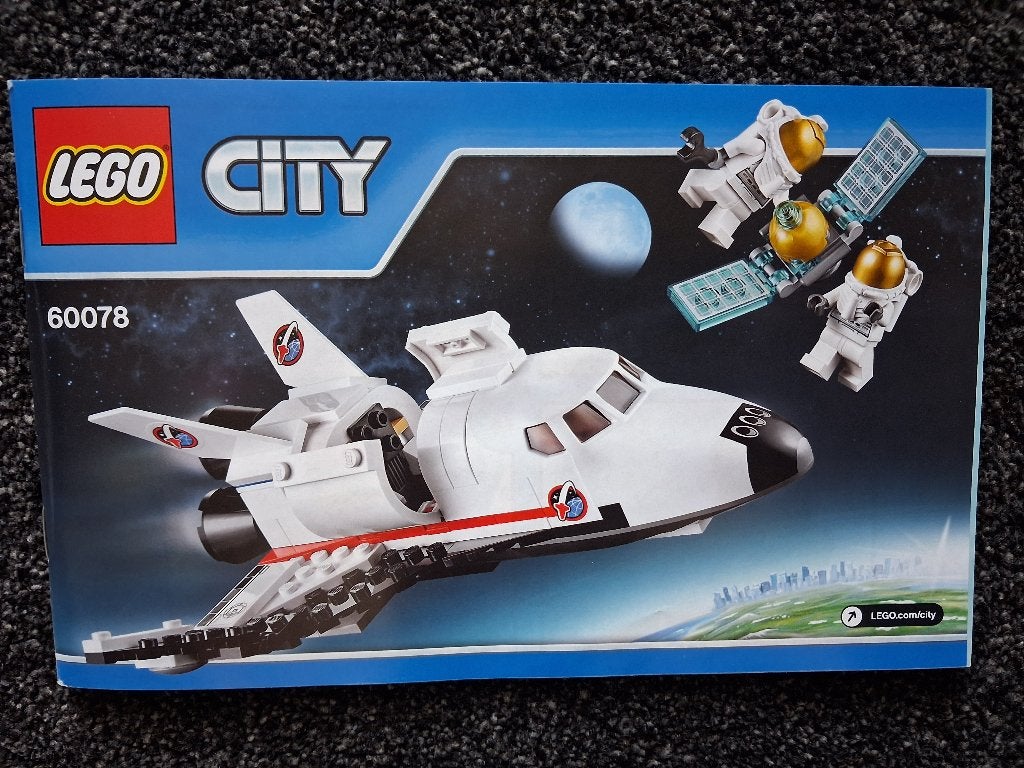 Lego city set 60078 - Space Shuttle Hulpvoertuig (2015)., Lego, Inclusief accessoires, Ophalen of Verzenden, Complete set