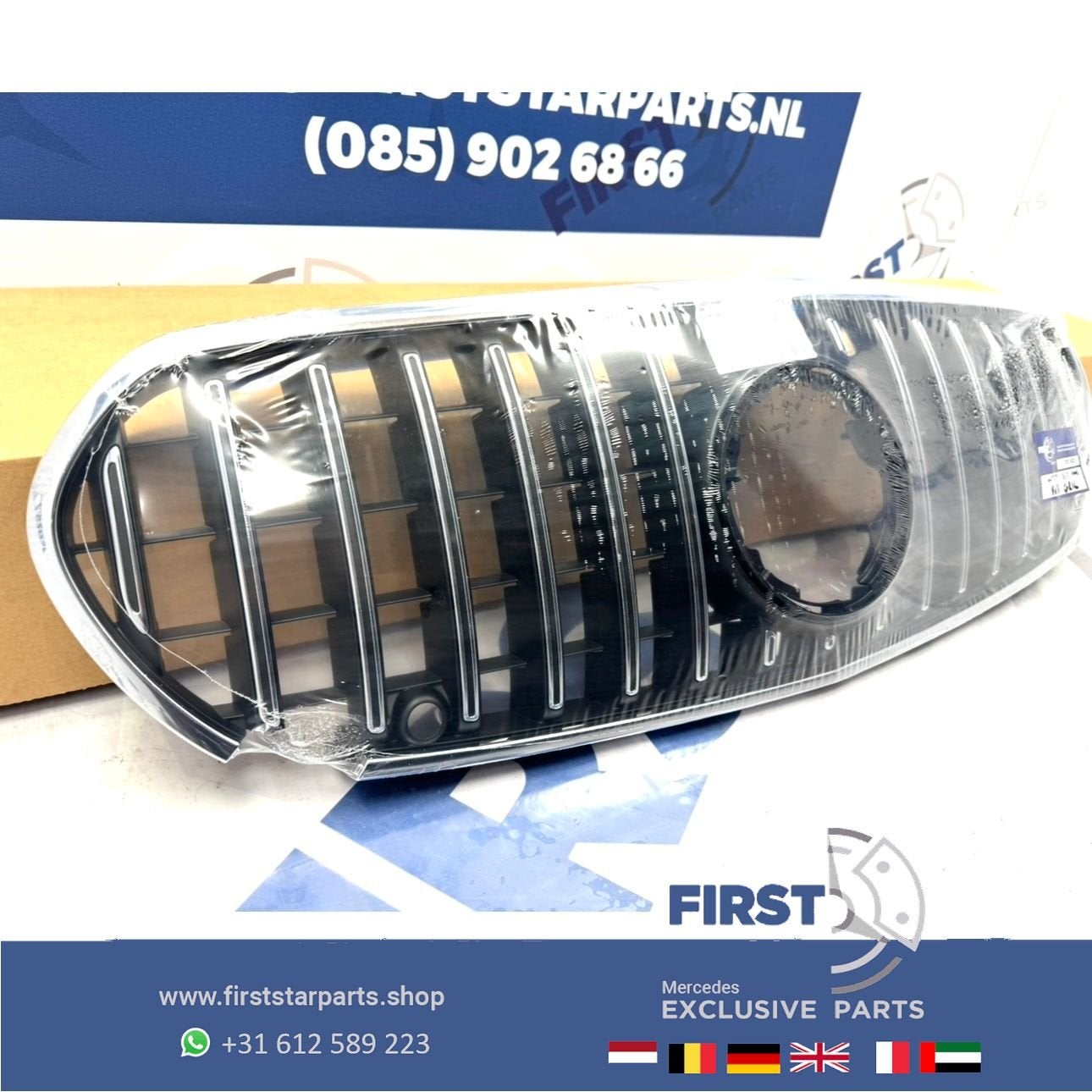 W223 S63 AMG BUMPER GRIL ORIGINEEL S KLASSE 2021-2026 PANAME, Auto-onderdelen, Gebruikt, -, Ophalen of Verzenden, -
