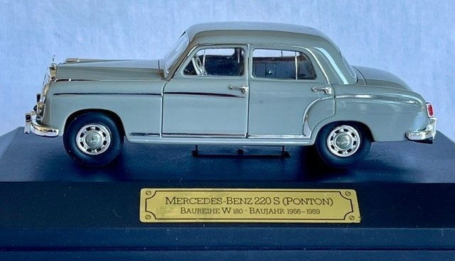 Faller Memory Cars 1:43: Mercedes-Benz 220 S Ponton, Ophalen of Verzenden, Zo goed als nieuw, Auto, Overige merken