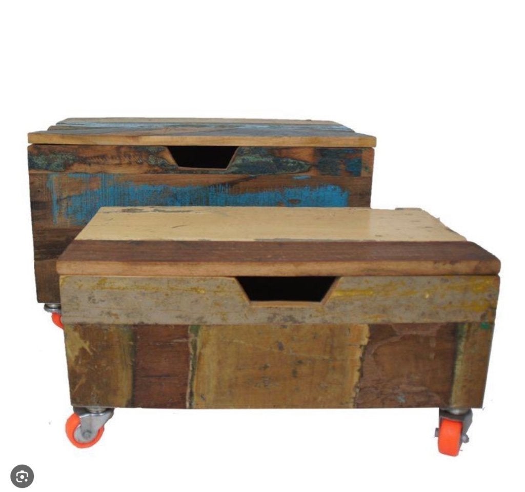 GEZOCHT deze scrapwood kist van merk Otentic, Ophalen, Gebruikt, 50 tot 100 cm, Minder dan 50 cm