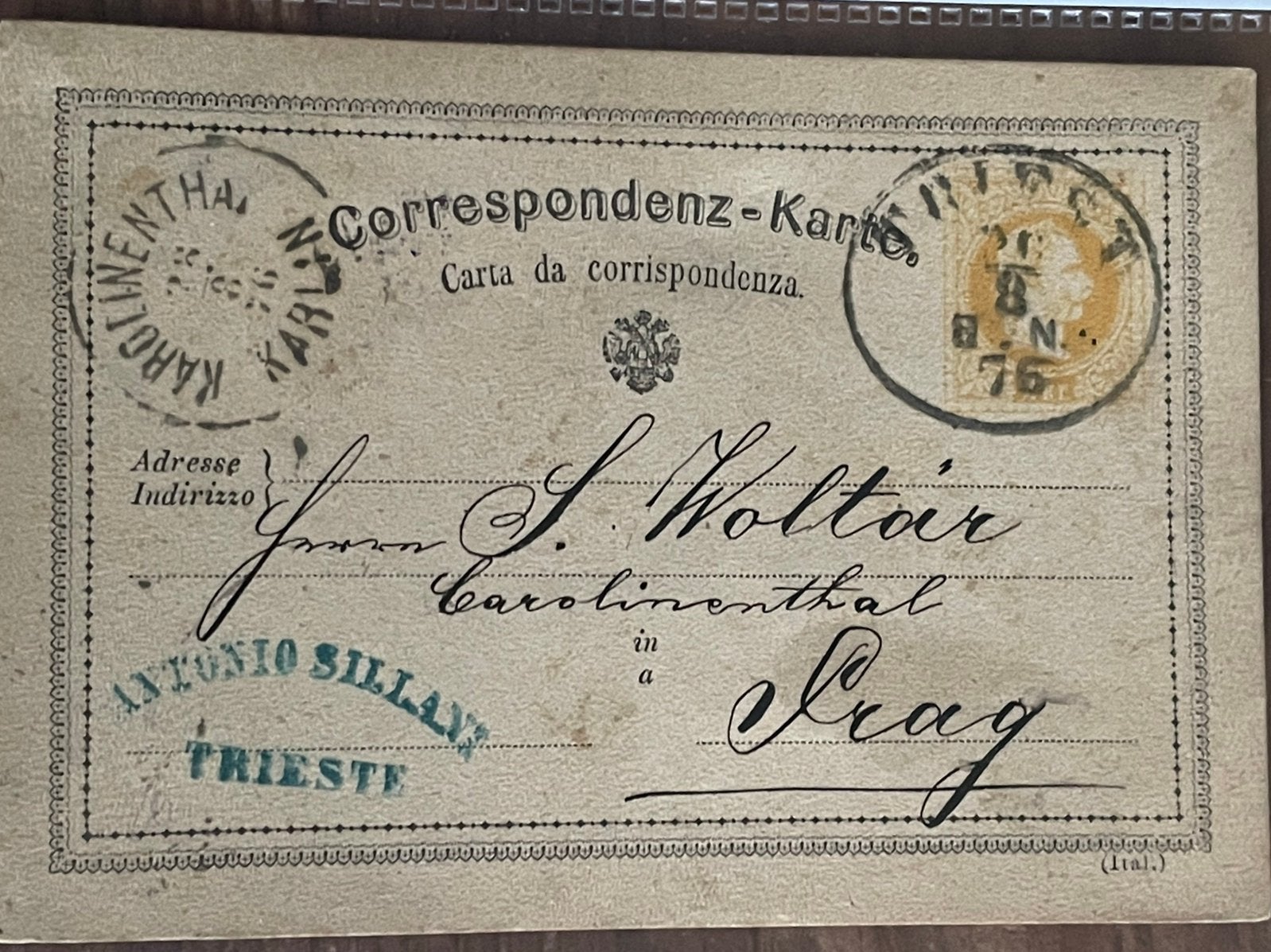 Italie/Oostenrijk 13 klassieke kaarten Trieste afstempeling, Verzenden, Gestempeld