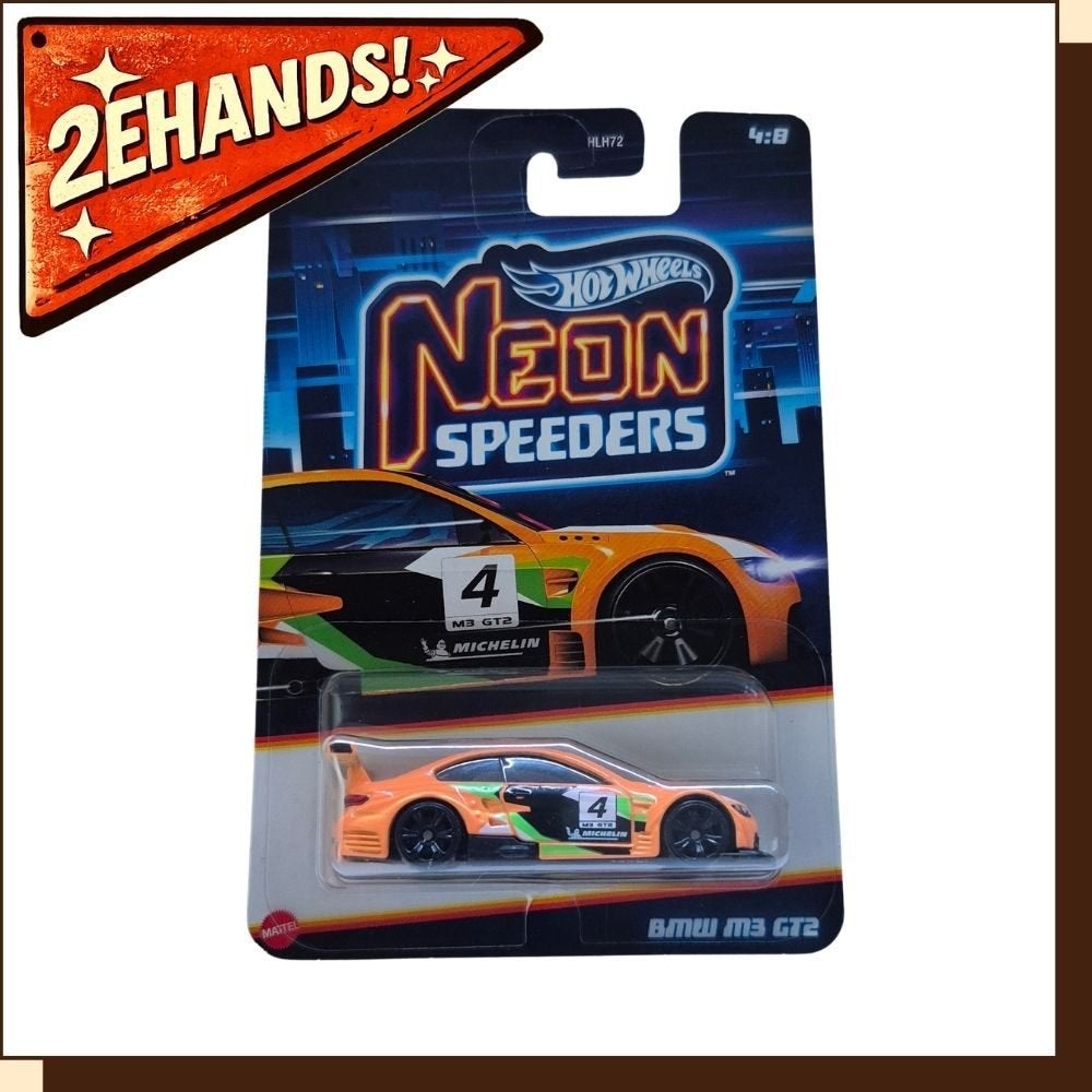 Hot Wheels BMW M3 GT2 #4/8 Neon Speeders, Mattel, Mattel, Ophalen of Verzenden, Zo goed als nieuw