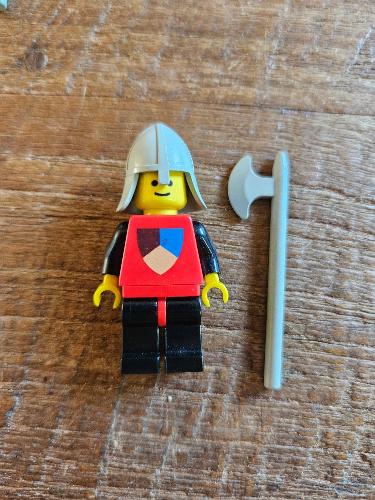 Lego Castle Ridder Minifiguur met Bijl, Gebruikt, Verzenden, Lego, Minifiguur