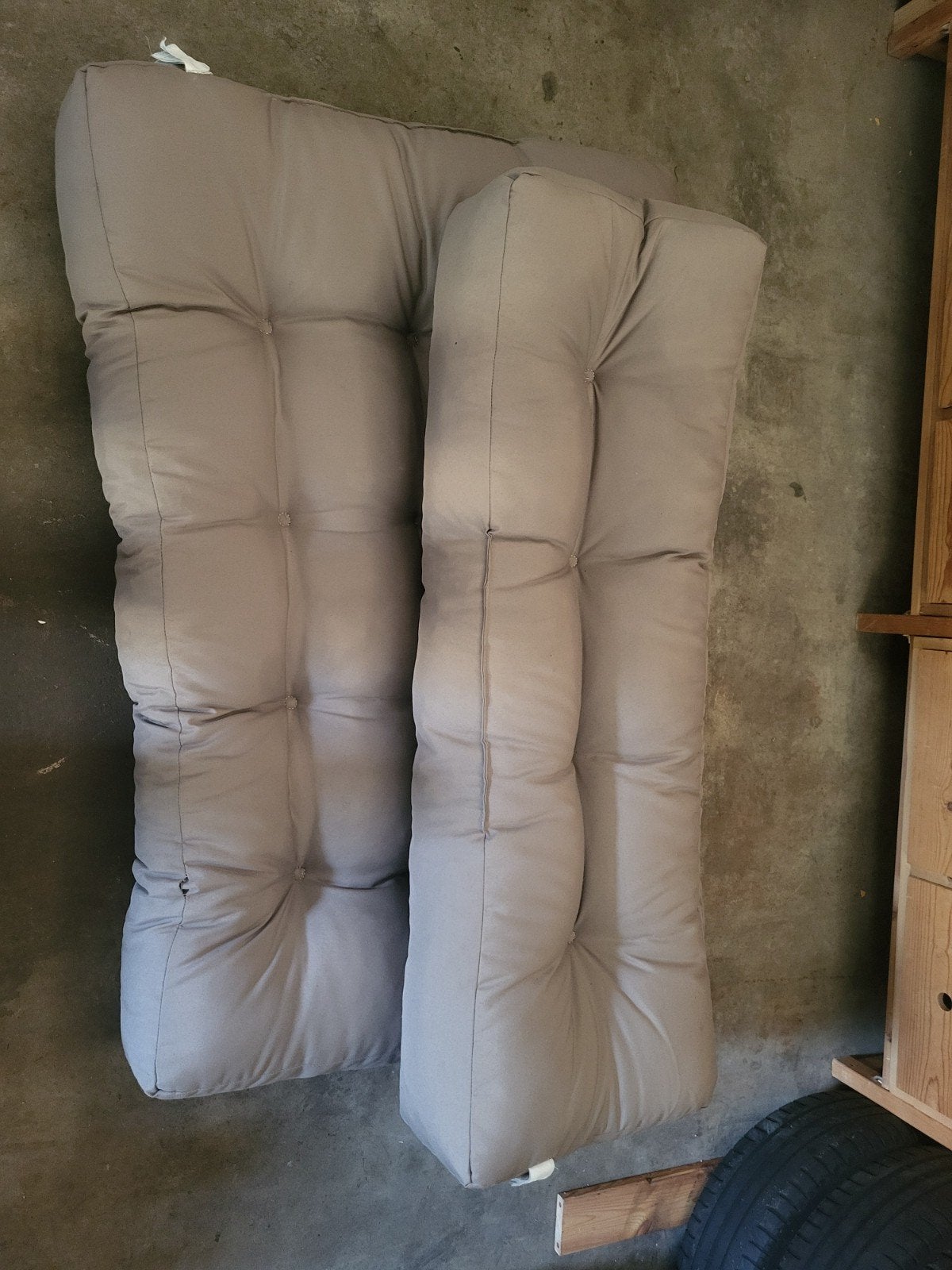Palletkussens bruin, Ophalen, Gebruikt, Tuinset