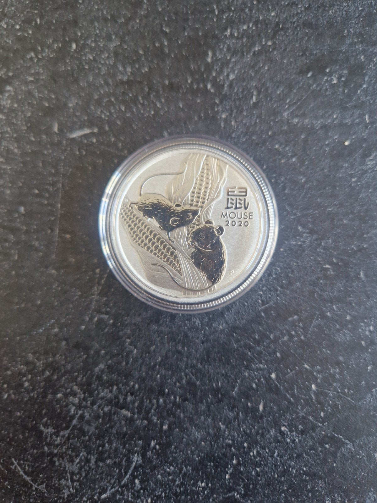 Zilveren munt Jaar van de Muis 2020 1/2oz, Postzegels en Munten, Munten | Azië, Losse munt, Oost-Azië, Zilver, Ophalen of Verzenden