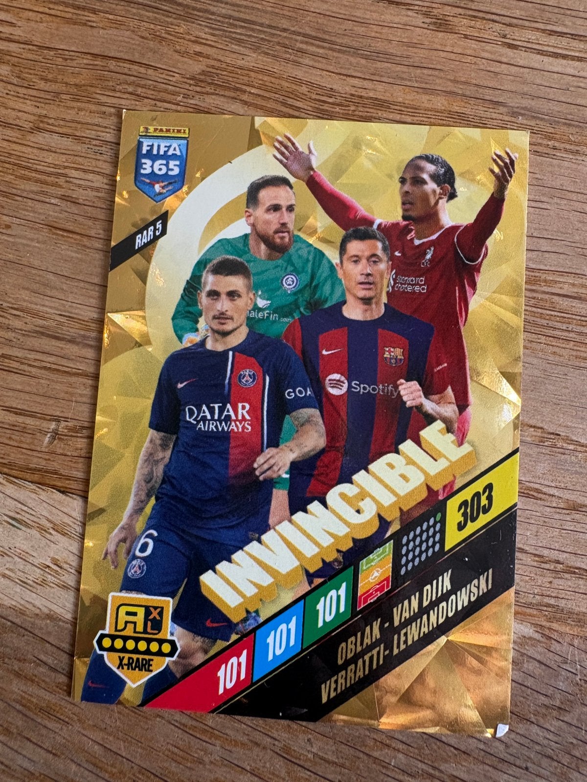Invincible kaart 23/24 panini., Ophalen of Verzenden, Zo goed als nieuw, Plaatje