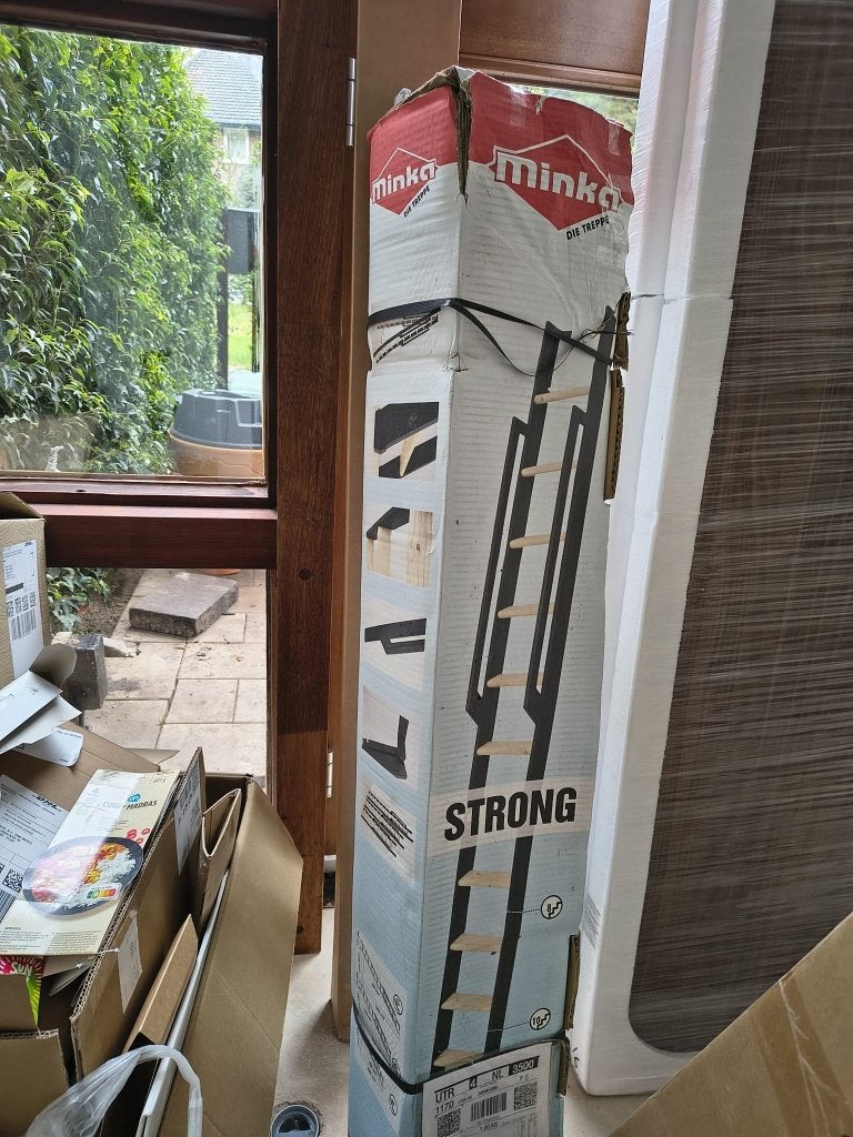 Minka Flexiblo ruimtebesparende trap zwart – NIEUW in doos, Doe-het-zelf en Verbouw, Ophalen, Trap, Nieuw, Opvouwbaar of Inschuifbaar
