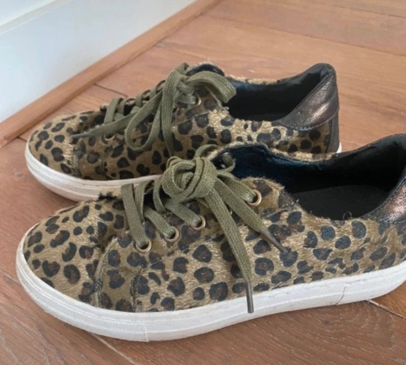 Groene panter sneakers, maat 39 Merk Your Story, Ophalen of Verzenden, Groen, Sneakers of Gympen, Zo goed als nieuw