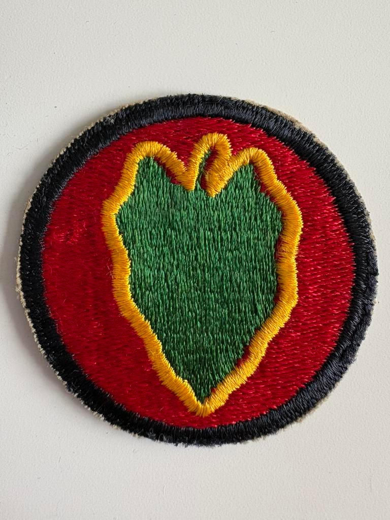 WW2 US Army 24th Infantry Division Patch, Verzamelen, Militaria | Tweede Wereldoorlog, Ophalen of Verzenden, Amerika, Embleem of Badge