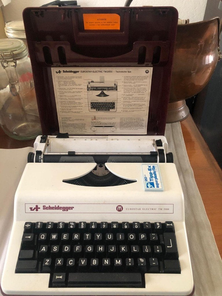 Typemachine, elektrisch, Scheidegger, Diversen, Typemachines, Ophalen, Gebruikt